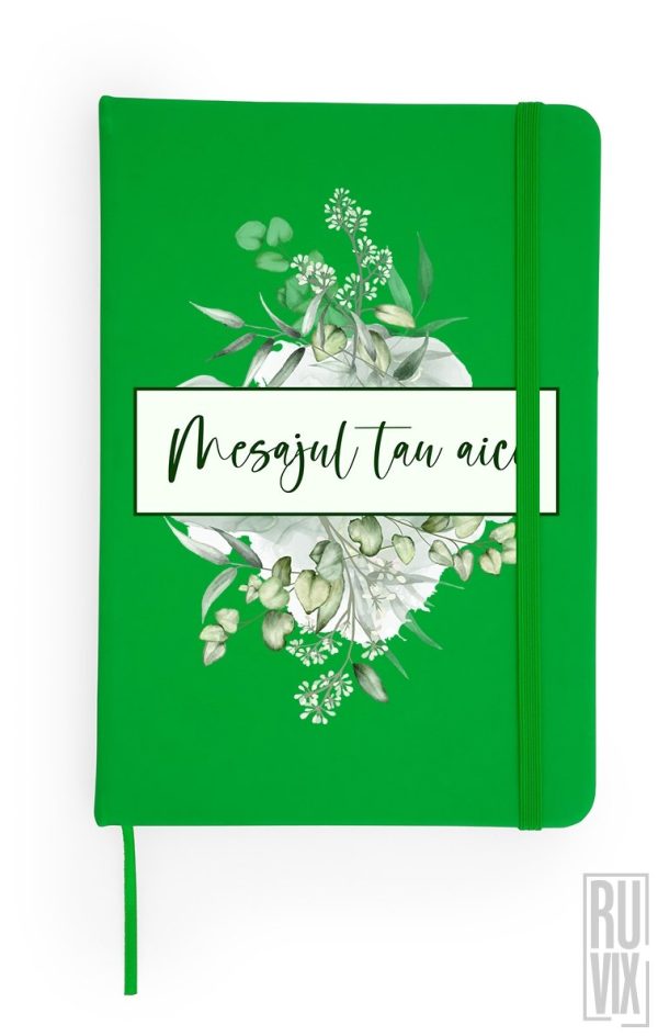Agendă Personalizată Dreptunghi Floral