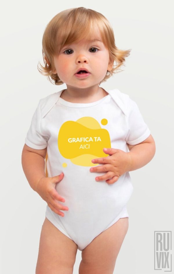 Body Personalizat Bebe, 100% Bumbac organic, calitate premium