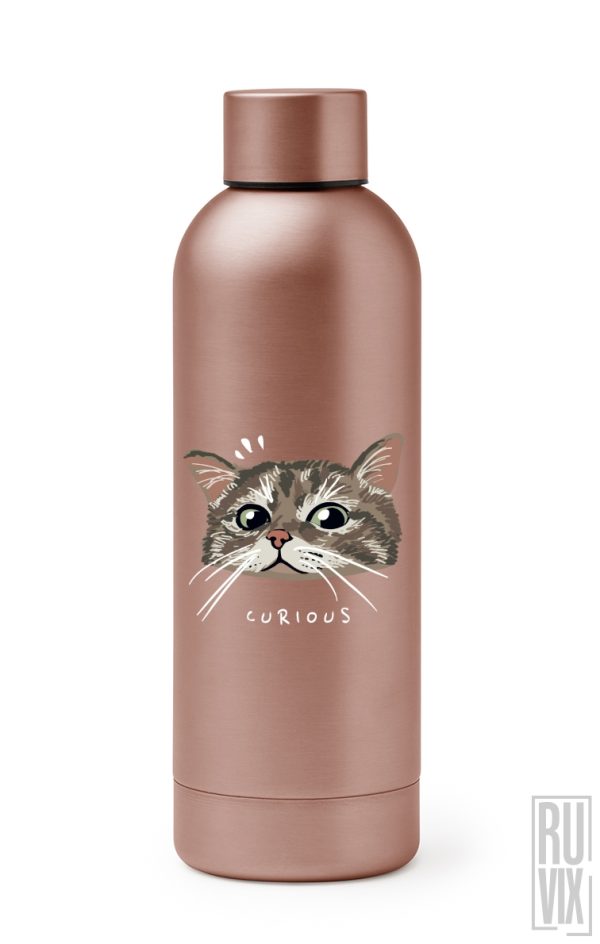 Preț redus, Curious Cat - Termos Premium, ruvix.ro