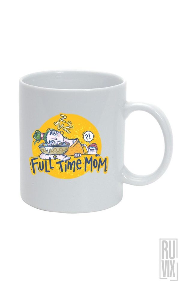 Cană FULL TIME MOM, 1, ruvix.ro
