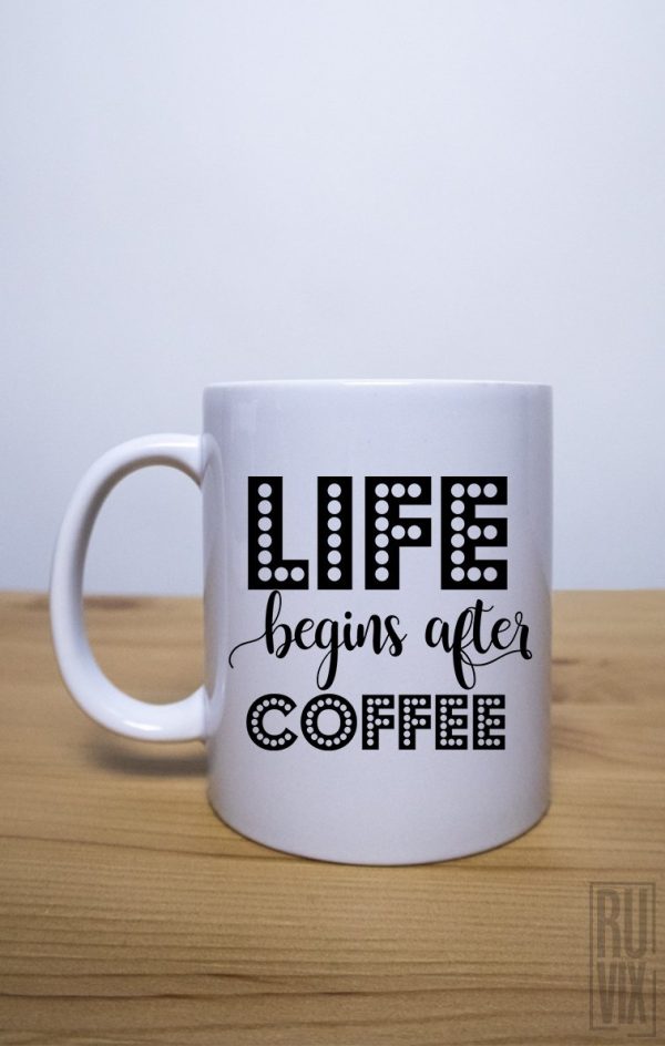 Căni pentru ea, Cană Life Coffee, ruvix.ro