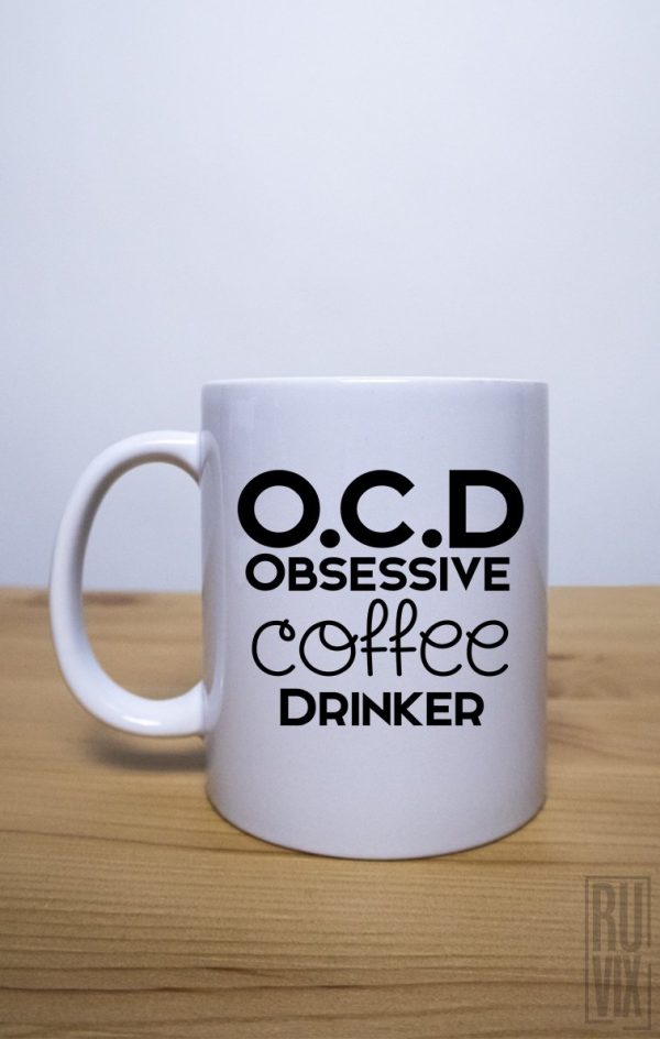 Căni pentru ea, Cană OCD COFFEE, ruvix.ro
