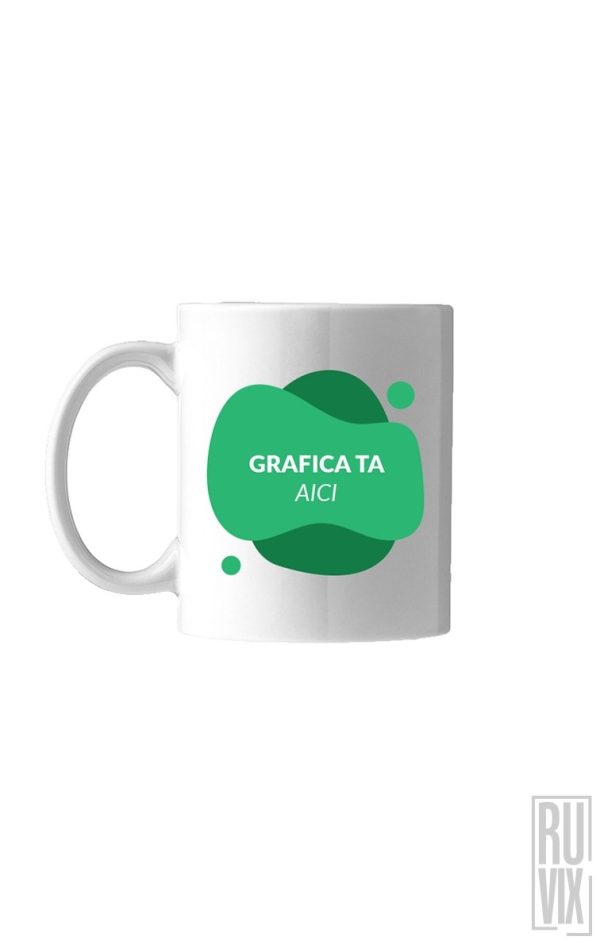Cană personalizată albă