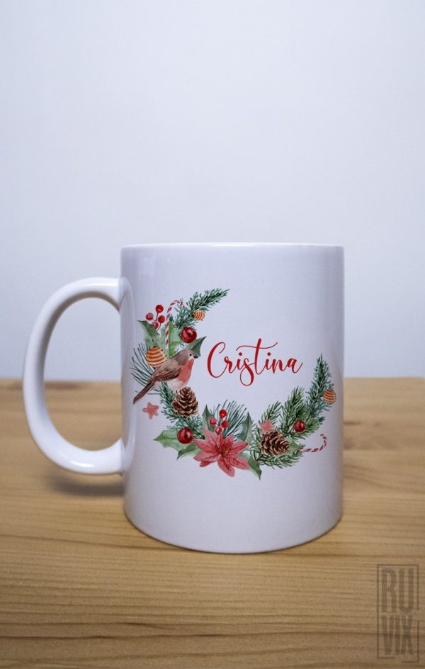 Cană Vrăbiuță de Crăciun, 1, ruvix.ro