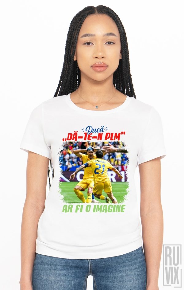 Tricou Daca da-te-n PLM Barbat alb