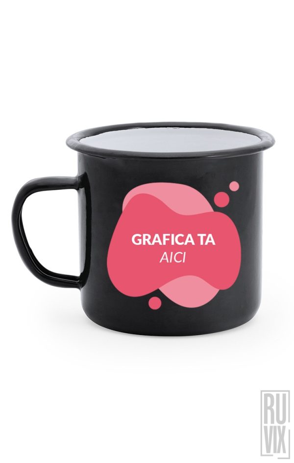 Căni și termosuri personalizate, Cana Metalică Vintage Personalizată, ruvix.ro