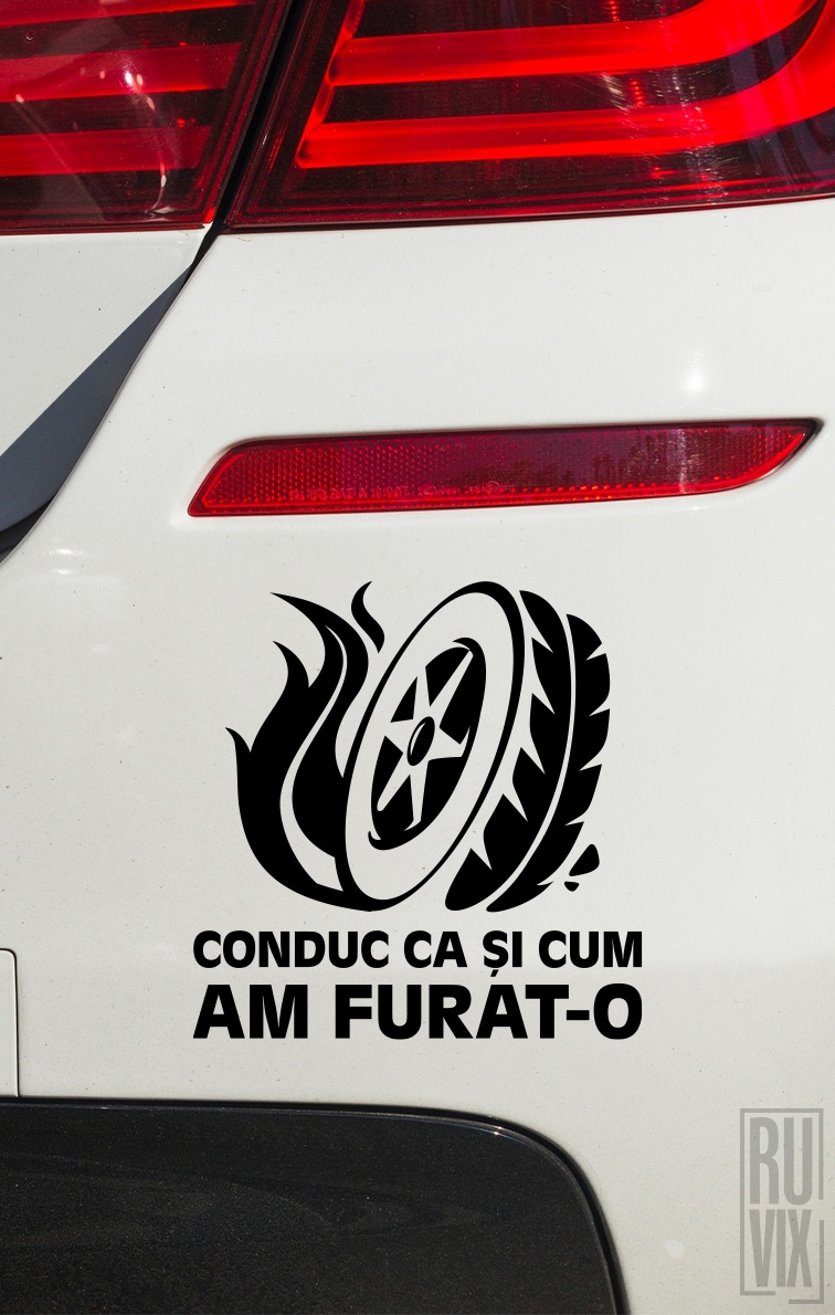 Sticker Am Furat-o