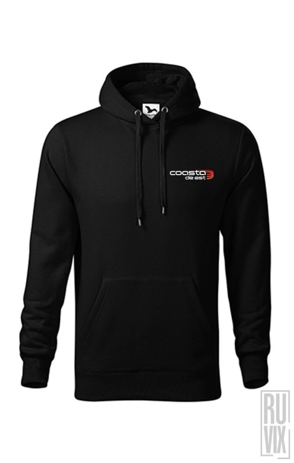 Coasta de Est Shop, HANORAC NEGRU LOGO COASTA DE EST, ruvix.ro