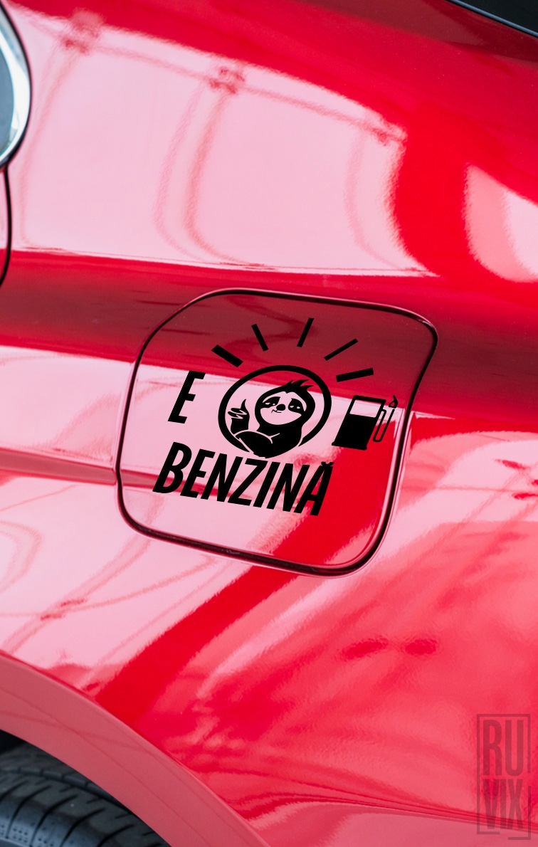 Sticker Benzina Sloth