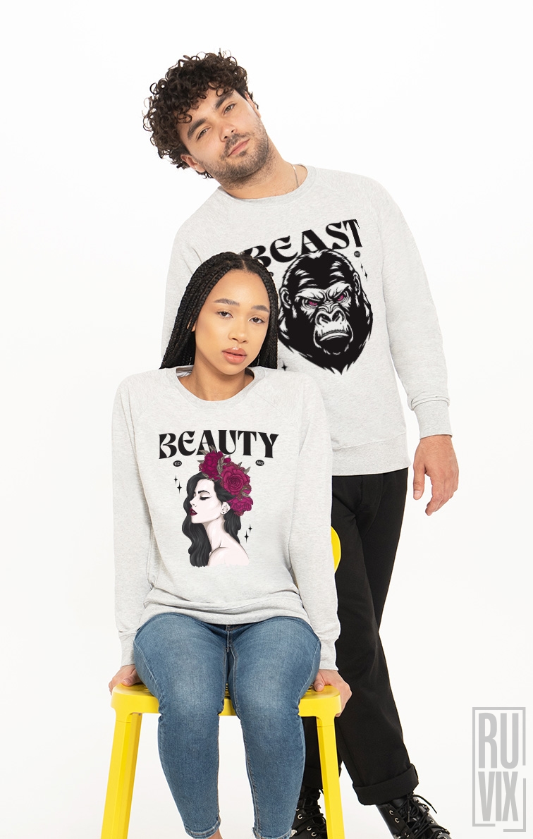 Set Sweatshirt Beauty And Beast Realist