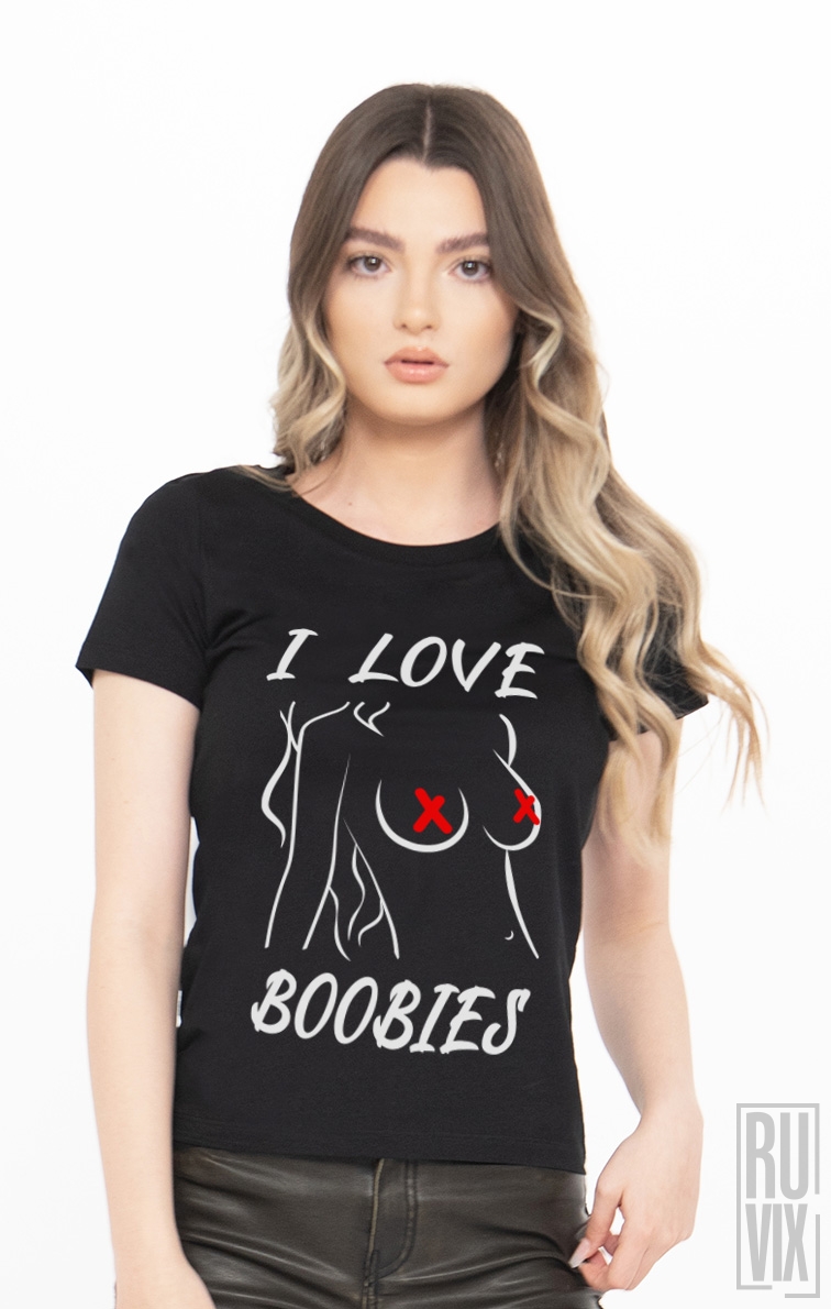 Tricou I Love Boobies