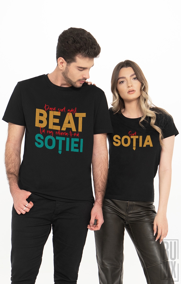 Tricouri De Cuplu Găsit Beat - Sunt Soția