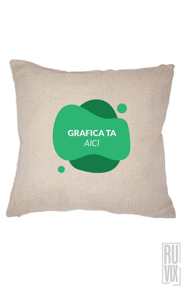 Perne personalizate, Pernă personalizată pătrată, ruvix.ro