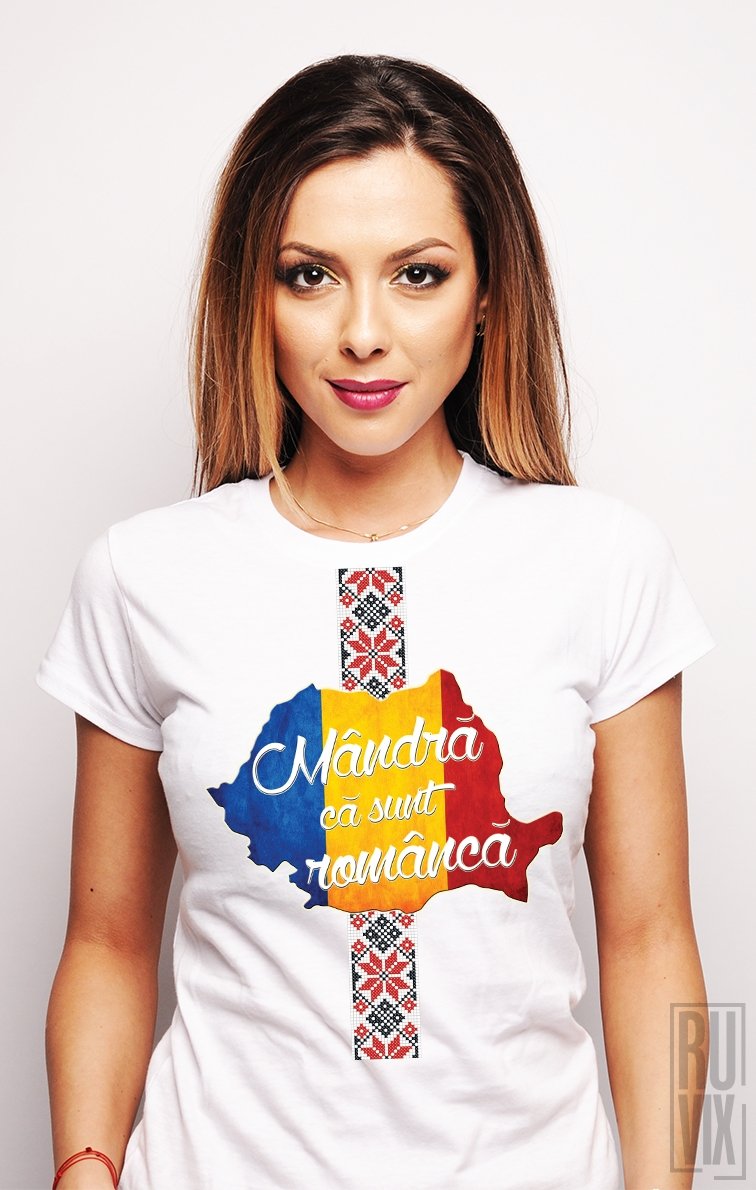 PROMOȚIE Tricou Mândră că sunt Româncă