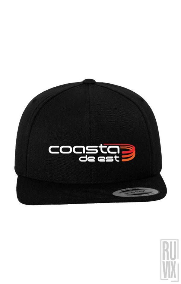Coasta de Est Shop, ȘAPCĂ NEAGRĂ cozoroc drept LOGO COASTA DE EST, ruvix.ro