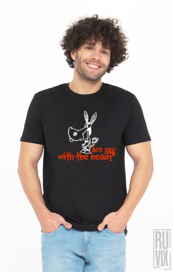 Tricouri cu Mesaje, Tricou Ești cu capul?, ruvix.ro