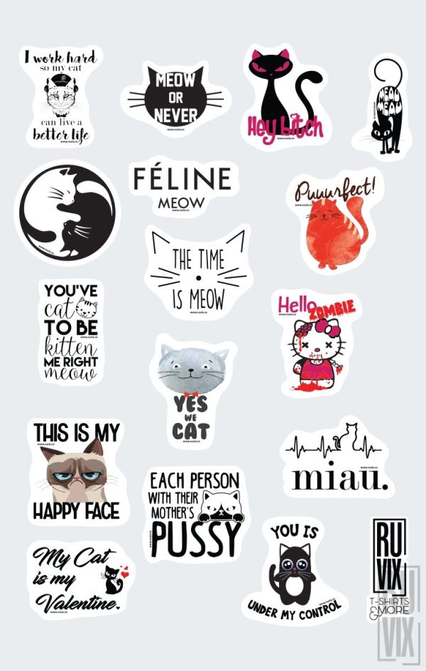 Set Stickere Cu Pisici, 1, ruvix.ro