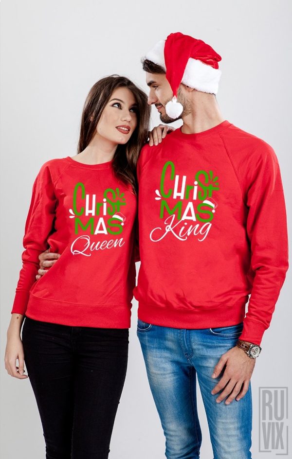 Cadouri de Crăciun, Set Bluze Christmas Royalties, ruvix.ro