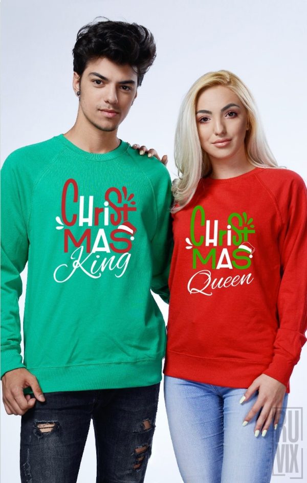 Cadouri de Crăciun, Set Bluze Christmas Royalties, ruvix.ro