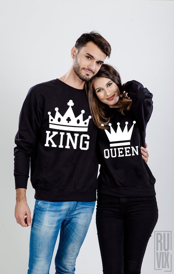 Cadouri de Valentine's Day, Set Bluze King și Queen, ruvix.ro