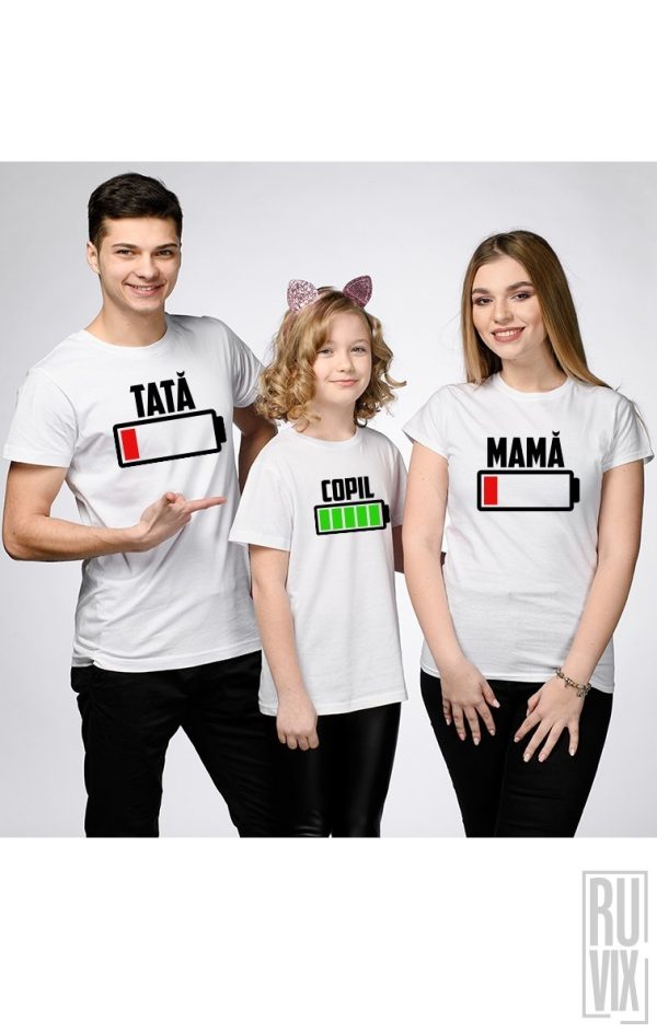 SET Tricouri BATERIE FAMILIE, 2, ruvix.ro