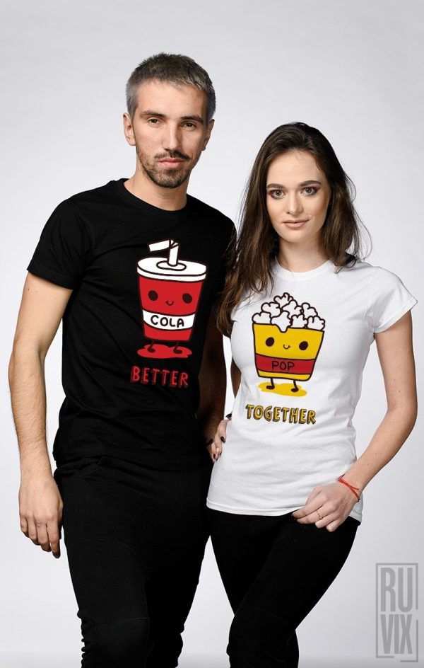 Set tricouri Cola & Popcorn, 4, ruvix.ro