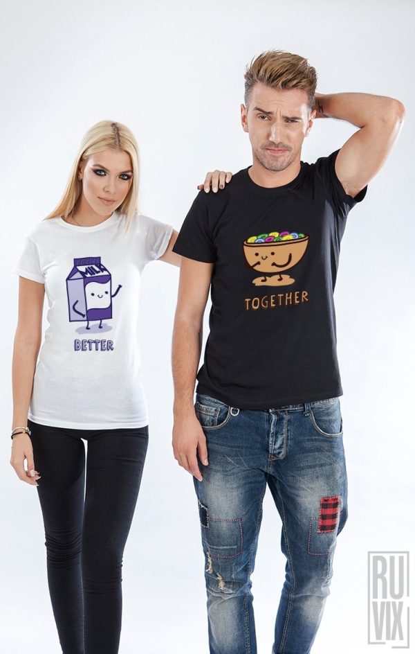 Set tricouri Milk & Cereal, 2, ruvix.ro