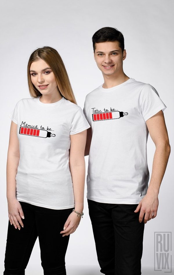 Set Tricouri Părinți to be, 2, ruvix.ro
