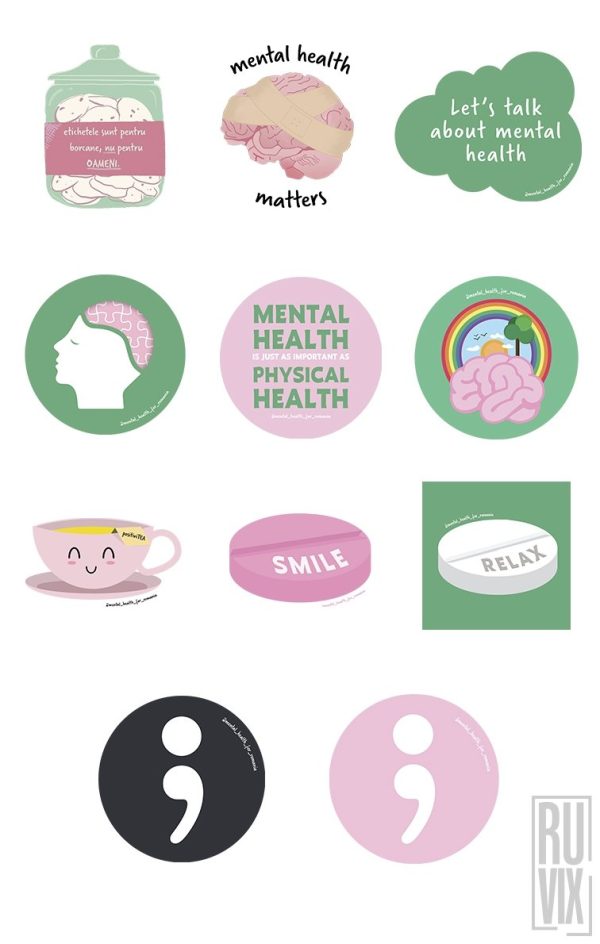 Stickere Mental Health for Romania, 1, ruvix.ro
