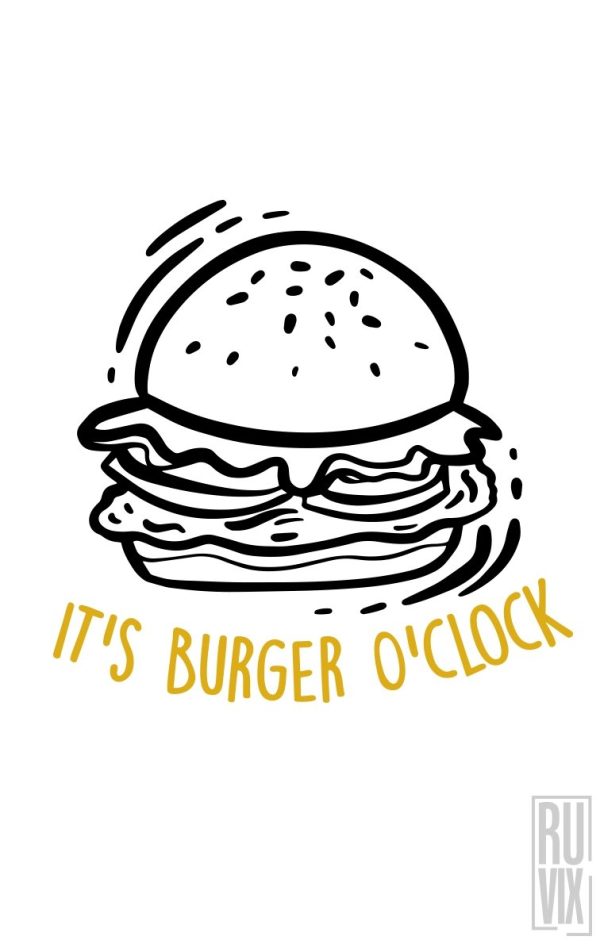 De Purtat la Grătar, Bluză Burger O'clock, ruvix.ro