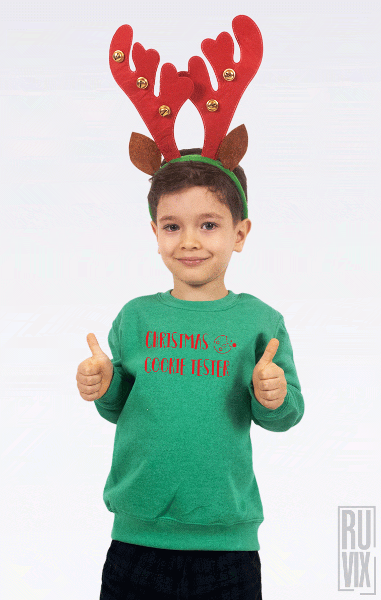 Sweatshirt Copil Christmas Cookie Tester