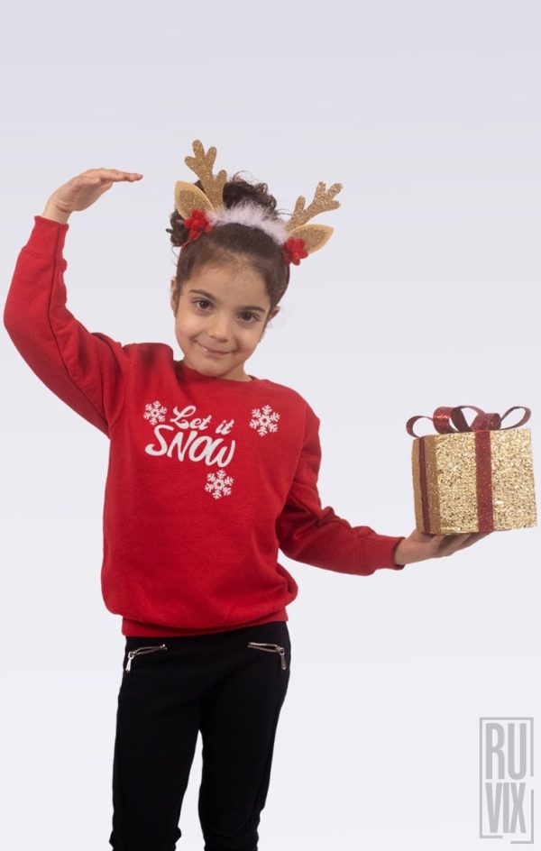 Bluză  Copil Let It Snow Glitter, 2, ruvix.ro