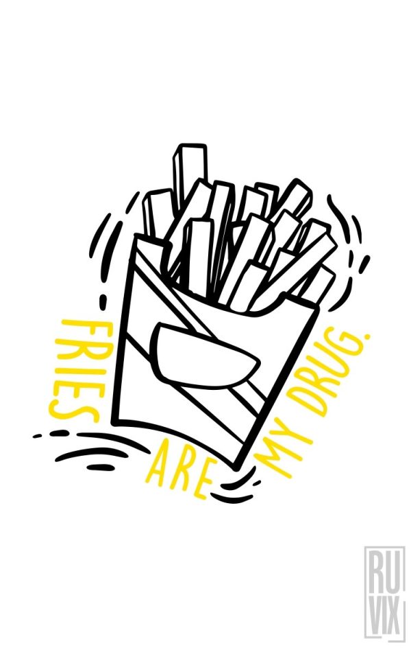 Bluză Fries Are My Drug, 4, ruvix.ro