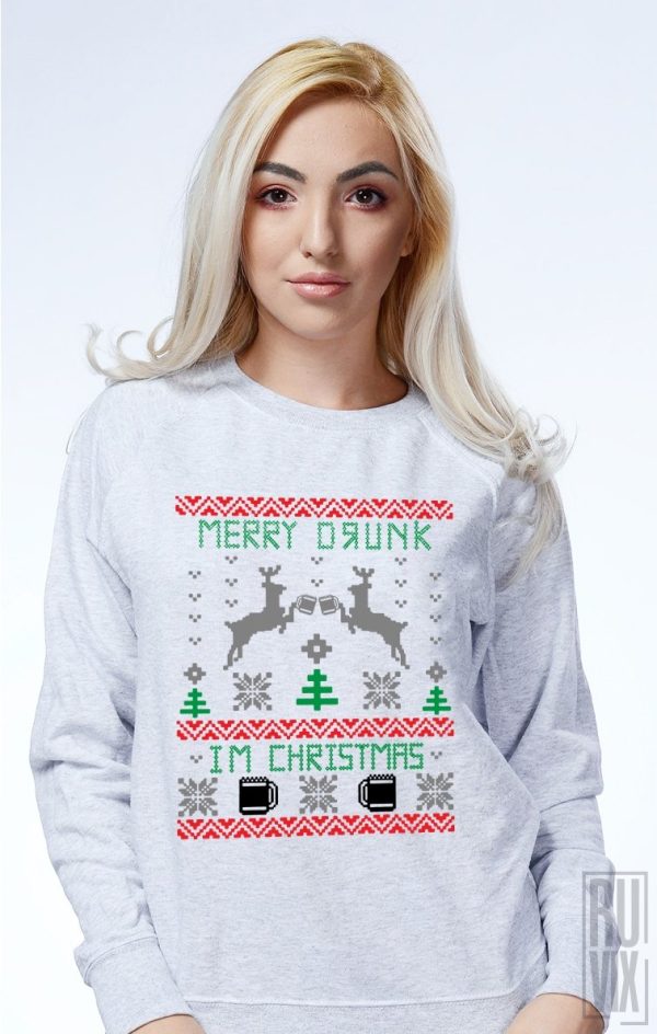 Cadouri de Crăciun, Bluză Merry Drunk, ruvix.ro