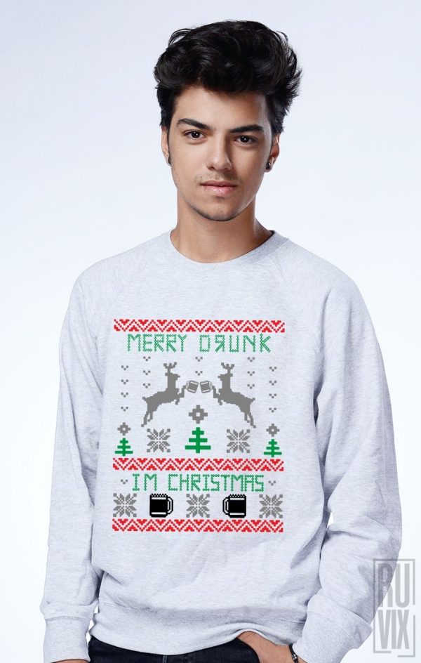 Cadouri de Crăciun, Bluză Merry Drunk, ruvix.ro