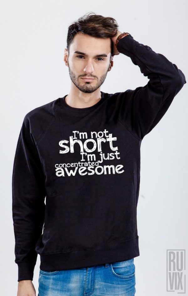 Bluze cu Mesaje, Bluză Short and Awesome, ruvix.ro
