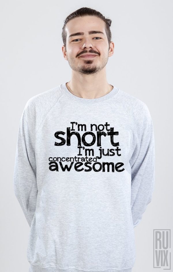 Bluze cu Mesaje, Bluză Short and Awesome, ruvix.ro