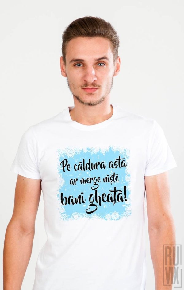 Tricouri cu Mesaje, Tricou Bani Gheață, ruvix.ro