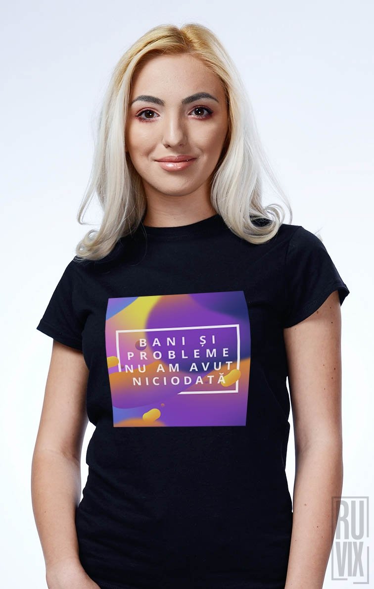 A86 DIGITAL STREETWEAR, Tricou Bani si Probleme, ruvix.ro