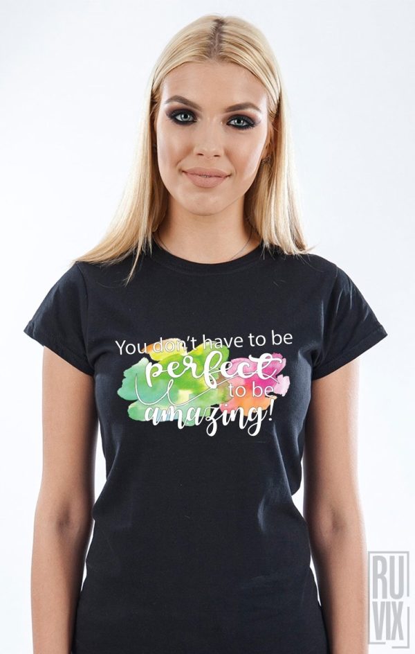Tricouri cu Mesaje, Tricou Be Amazing, ruvix.ro