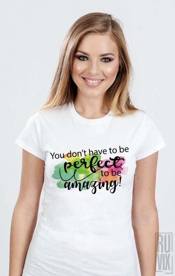 Tricouri cu Mesaje, Tricou Be Amazing, ruvix.ro