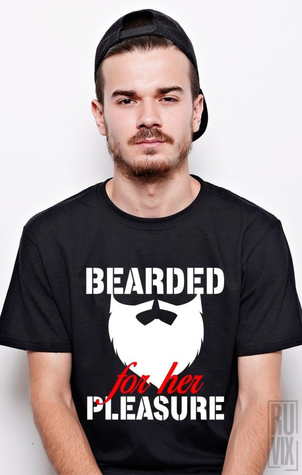 Tricouri cu Mesaje, Tricou Bearded For Her, ruvix.ro