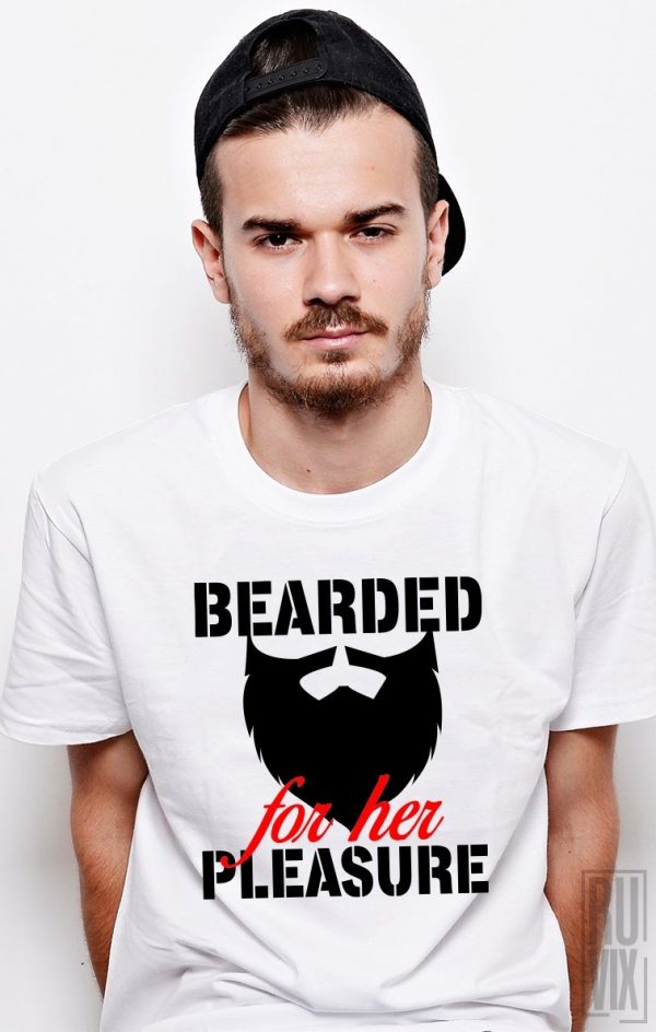 Tricouri cu Mesaje, Tricou Bearded For Her, ruvix.ro