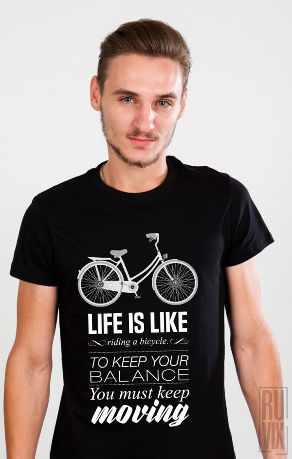 Tricouri cu Mesaje, Tricou Bicycle Life, ruvix.ro