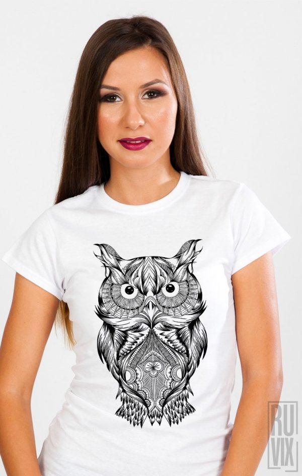 Tricouri cu Mesaje, Tricou Bufniță, ruvix.ro