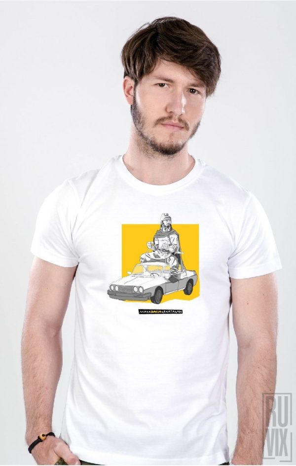 Make Dacia Great Again Shop, Tricou Călare pe Dacia, ruvix.ro