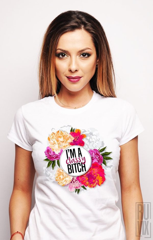 Tricouri cu Mesaje, Tricou Classy, ruvix.ro