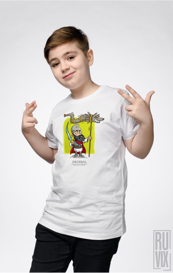 Make Dacia Great Again Shop, Tricou Copil Decebal, ruvix.ro