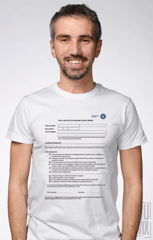 Tricouri cu Mesaje, Tricou Declarație, ruvix.ro