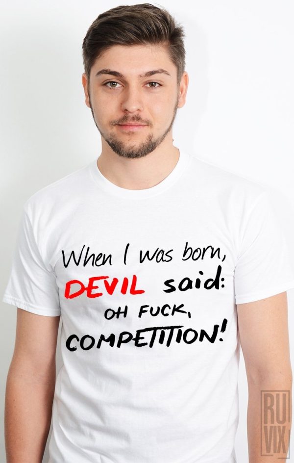 Tricouri cu Mesaje, Tricou Devil, ruvix.ro